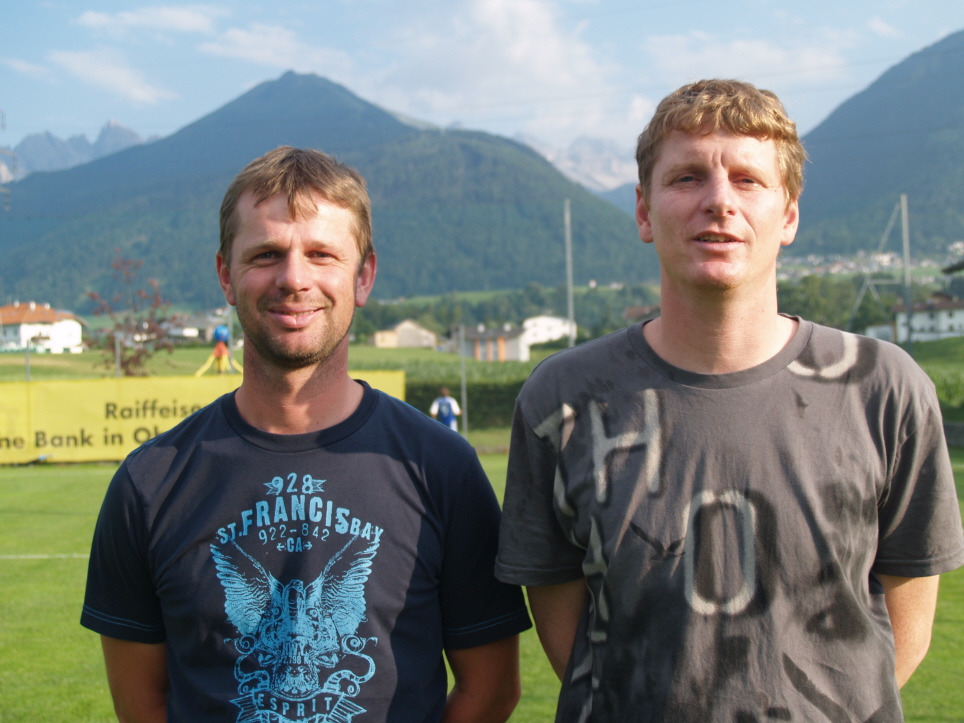 Das neue Trainerteam: Pult Stefan und Wolf Elmar